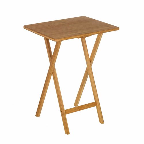 Mesa plegable bambú 49,5x37,5x65,5cm