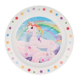 Plato plástico Unicornio 22 cm