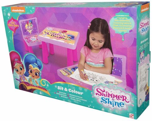 Set mobiliario y papelera Shimmer and Shine
