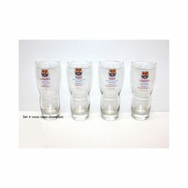 Set de 4 vasos del F.C.Barcelona