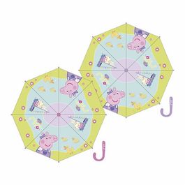 Paraguas manual de polyester de Peppa Pig ROSA