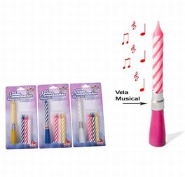 Set de velas de cumpleaños musical
