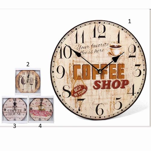 Reloj de pared Vintage "Coffee"