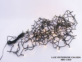 Guirnalda cordón LED uso doméstico 180 Leds luz cálida con funciones 5+9m