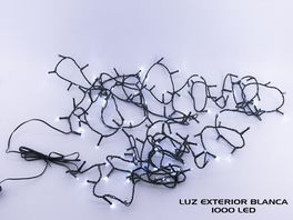Guirnalda cordón LED uso doméstico 1000 leds color blanco frío con funciones 5+50m