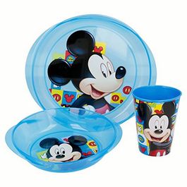 Set desayuno plástico Mickey Mouse Disney