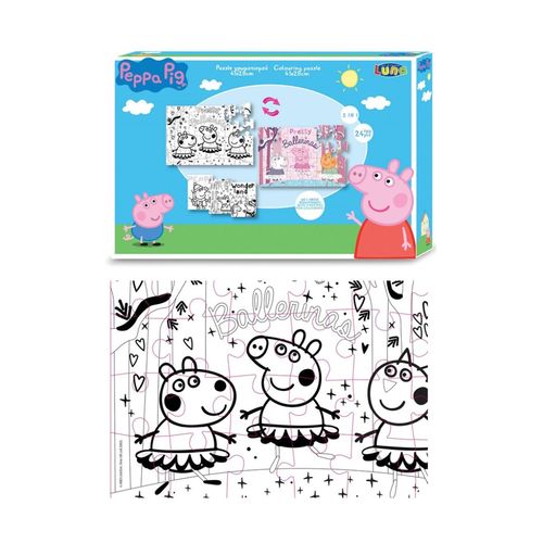 Puzzle coloreable de Peppa Pig