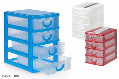Organizador cajonera mini 4 cajones
