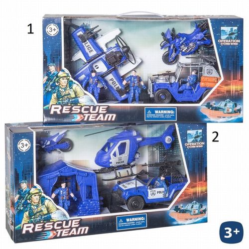Set de 3 figuras de Policia