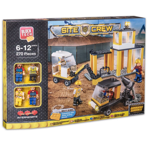 Juego construcciones obras públicas bloques 233 piezas