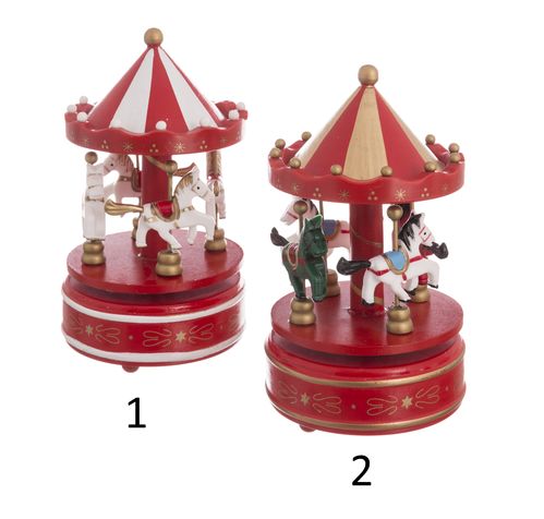 Carrusel Navidad con música 20x11x11cm