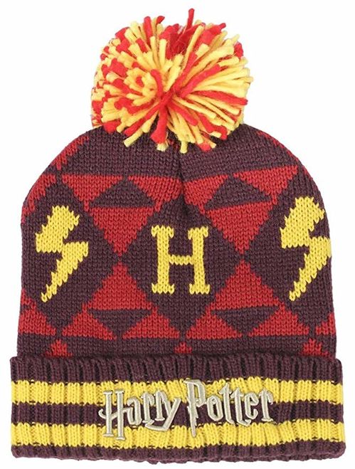 Gorro invierno con pompn Harry Potter acrlico