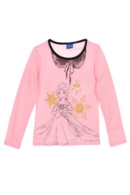 Camiseta manga larga Frozen Elsa rosa 4 años