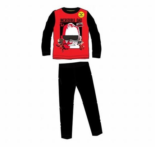 Pijama manga larga Los Increíbles rojo ( con solapa en las gafas)