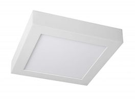 Downlight led superficie marco blanco cuadrado. 12W