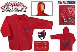 Impermeable de Spiderman talla 4-6 años