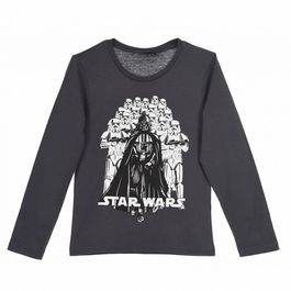 Camiseta manga larga gris de Star Wars