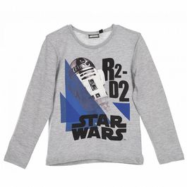 Camiseta manga larga gris claro de Star Wars