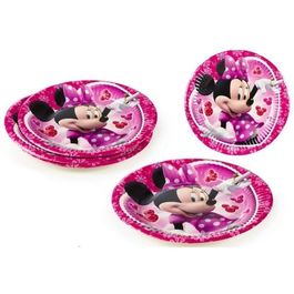 Set de 8 platos Minnie Mouse 20 cm