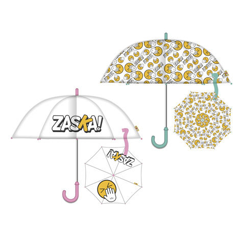 Paraguas transparente automtico 58 cm Zasca