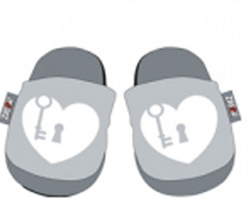 Zapatillas de estar por casa Corazones GRIS 34