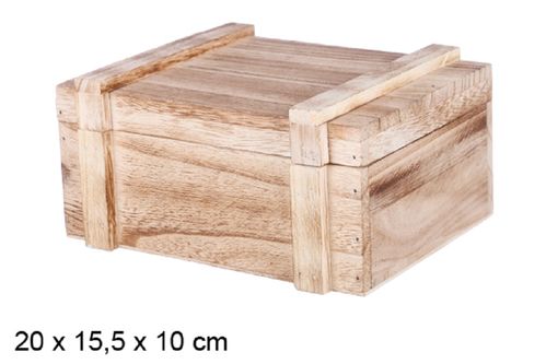 Caja de madera con tapa Vintage