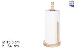 Portarollo de madera color natural