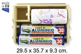 Portarollos triple color natural