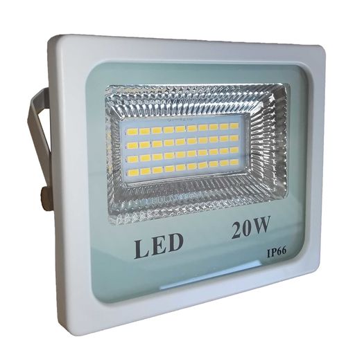 Foco LED SMD marco blanco Luz clida.