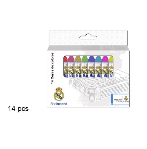 Set 14 ceras de colores Real Madrid