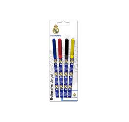 Set 4 bolígrafos de gel Real Madrid C.F.