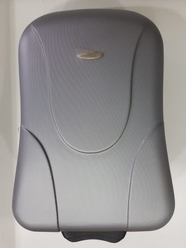 Maleta de cabina rígida gris