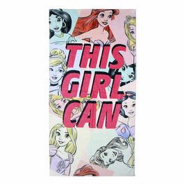 Toalla playa algodón Princesas Disney 70 x 140 cm