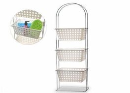 Estantería baño doble 3 cajones 29 x 18 x 85 cm