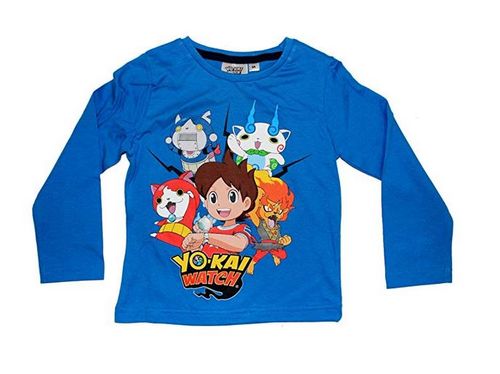 Camiseta manga larga azul Yo-Kai 3 aos