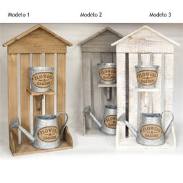 Jardinera decoración original "Lewis" 24x12x53 cm