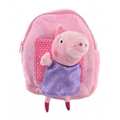 Mochila Peluche Peppa Pig 28 x 23 cm