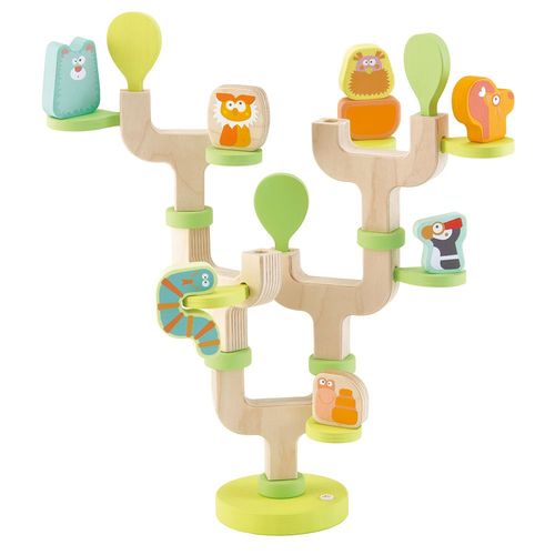 Juego equilibrio rbol de madera