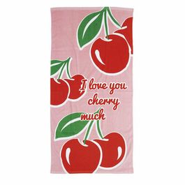 Toalla playa algodón Cerezas 160 x 80 cm