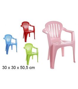 Silla plástico infantil rojo