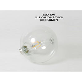 Bombilla Filamento E27 6w 2700k 600lumen Tipo Globo