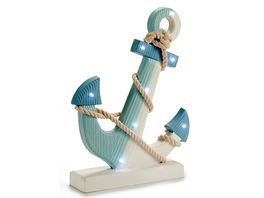 Ancla Madera Cuerda 8 Leds Soporte