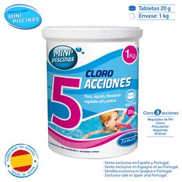 Cloro Tabletas 5 Func. 20GRS 1KG mini