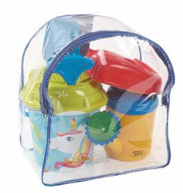 Mochila con accesorios de playa 22 x 26 x 15 cm