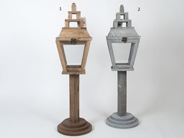 Farol de madera decorativo