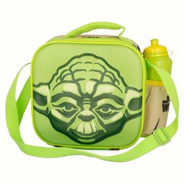 Set Bolsa Aislante 3D Character Con Correa Y Botella Sport Yoda