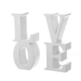 Sujetalibros Letras Love Blanco 17.50x4.5x20.20 cm
