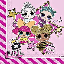 Pack 20 servilletas Lol Surprise 33 cm