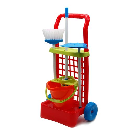 Carrito de limpieza de juguete