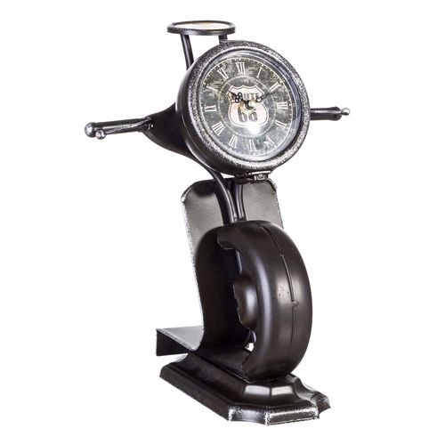 Reloj negro de metal "Vespa"